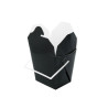 Boîte carré noir avec anse 415 ml 9,2 x 7,4 x 9 cm - 50 unités
