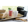 Boîte carré noir avec anse 415 ml 9,2 x 7,4 x 9 cm - 50 unités