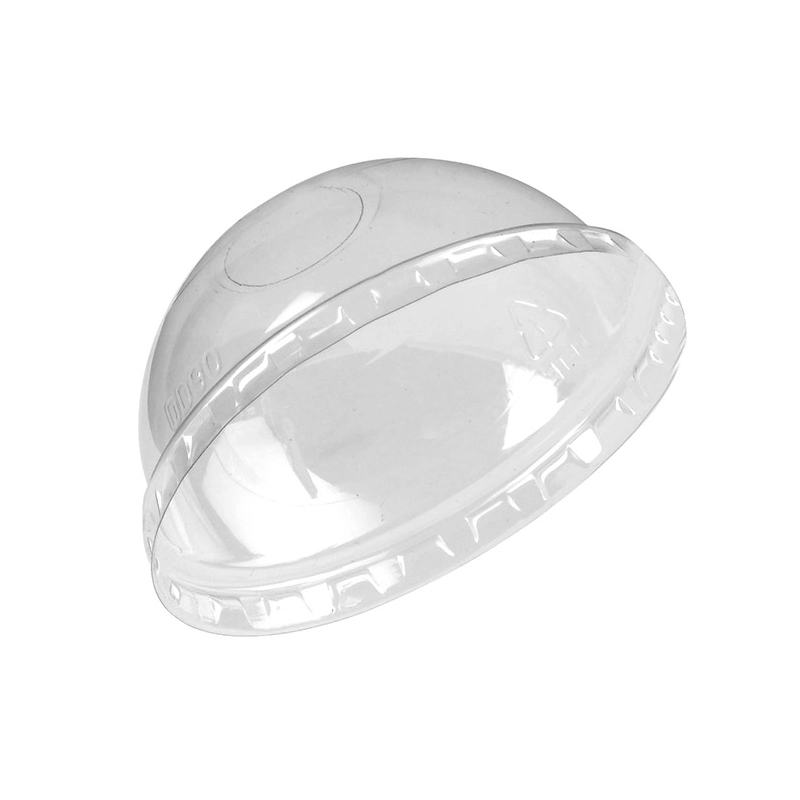 Couvercle PET transparent dôme avec trou Diam: 9 cm 9 x 3 cm x 100 unités