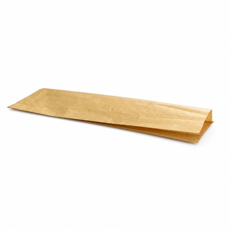 Sac à pain papier kraft brun 10 x 4 x 64 cm - 1000 unités
