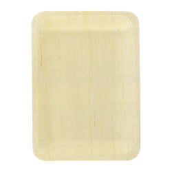 Plateau rectangulaire en bois "Scandinavie" 26,5 x 21,5 x 2 cm - 20 unités