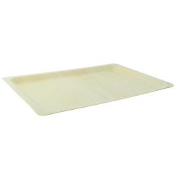 Plateau rectangulaire en bois "Scandinavie" 40 x 28 x 2 cm - 25 unités