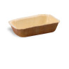 Bol rectangulaire en palmier 13 x 6,5 x 3 cm - 50 unités