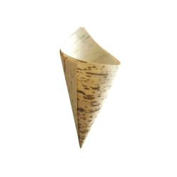 Cône en feuille de bambou 44 ml Diam: 50 cm 5 x 13 cm - 100 unités