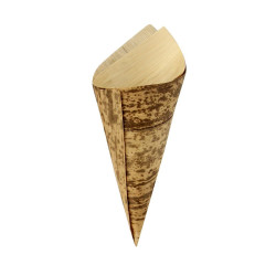 Cône en feuille de bambou 147 ml Diam: 7 cm 7 x 17 cm - 100 unités