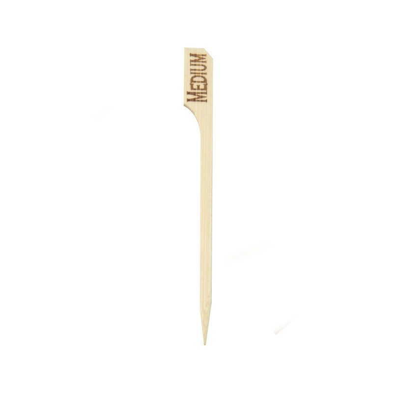 Pic steak bambou "Teppo Gushi" Medium (à point) 9 cm - 100 unités
