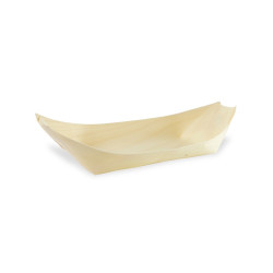 Barquette bateau bois 22 x 10,5 x 3 cm - 50 unités