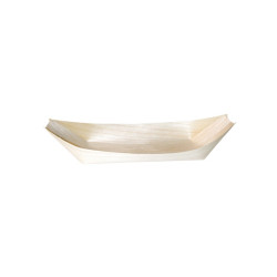 Barquette bateau bois 24,5 x 11,5 cm - 100 unités