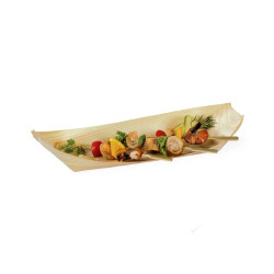 Barquette bateau bois 31 x 12 x 5 cm - 50 unités