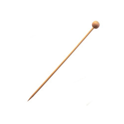 Pic bambou avec boule nature 14 cm - 100 unités