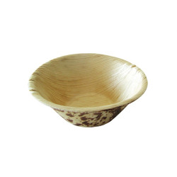 Mini coupelle en feuille de bambou "Zebra" 60 ml Diam: 8,4 cm 8,4 x 2 cm - 50 unités
