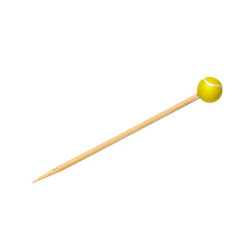 Pic bambou décor tennis 12 cm - 100 unités