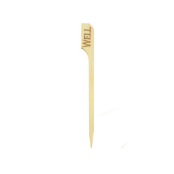 Pique steak bambou "Teppo Gushi" Well (bien cuit) 9 cm - 100 unités