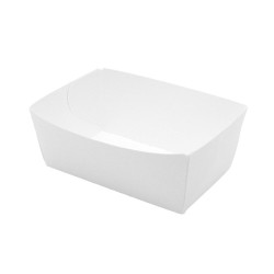 Barquette en carton blanc 850 ml 15 x 9 x 5 cm - 250 unités