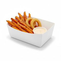 Barquette en carton blanc 850 ml 15 x 9 x 5 cm - 250 unités