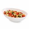 Bol ovale blanc en pulpe "BioNchic"  - 24 cm x 14,5 cm x 6,3 cm - 125 unités