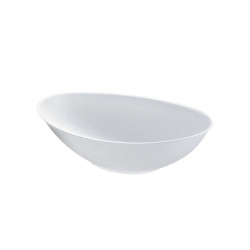 Bol ovale blanc en pulpe "BioNchic"  - 22,5 cm x 13,5 cm x 5,5 cm - 125 unités