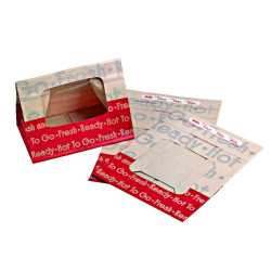 Sac SOS papier brun renforcé à fenêtre "Ecokraft" fermeture à bande autocollante 21 x 13 x 27,5 cm - 250 unités