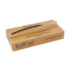 Papier brun enchevêtré en boîte distributrice 35 x 27 cm - 500 unités