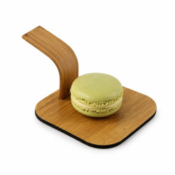 Présentoir apéritif en bambou avec anse 6,3 x 6,3 x 4 cm - 24 unités