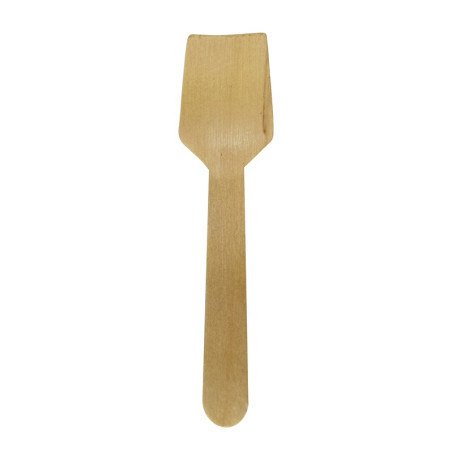Cuillère à glace bois 9,5 cm - 100 unités