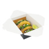 Boîte repas carton noir 2 300 ml 21,5 x 16 x 9 cm - 40 unités