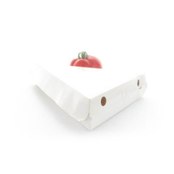 Cartons pizza triangulaires blancs – Idéale pour vos livraisons et ventes à emporter