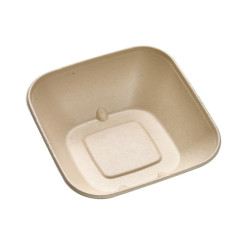 Bol pulpe biseauté brun 840 ml 18,3 x 18,3 x 7 cm - 50 unités
