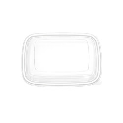 Couvercle PET transparent  - 18,9 cm x 18,9 cm x 5 cm - 50 unités