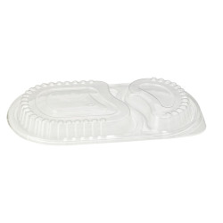 Couvercle PP transparent 15 x 23,5 x 2 cm - 400 unités