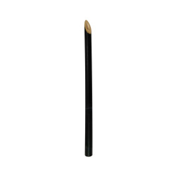 Paille bambou noire pour cocktail 14,5 cm - 25 unités