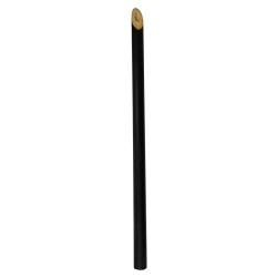 Paille bambou noire 18 cm - 25 unités