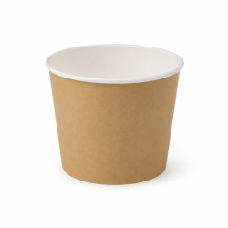 Bucket geant en carton impression kraft   - 16,1 cm x 21,5 cm x 17 cm - 19 unités