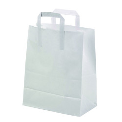 Sac cabas papier blanc 26 x 14 x 32 cm - 250 unités