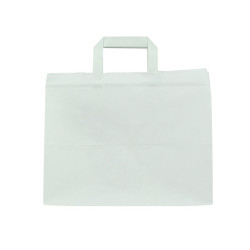 Sac cabas papier blanc 32 x 20 x 25 cm - 250 unités