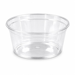 Coupe plastique PS cristal ronde 270 ml Diam: 11,2 cm 11,2 x 8 x 4,7 cm - 100 unités