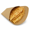 Pochette crêpe triangulaire en carton blanc 14,5 x 6,5 x 18,5 cm - 50 unités