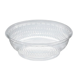 Saladier PET rond transparent   H53mm 400ml - 500 unités
