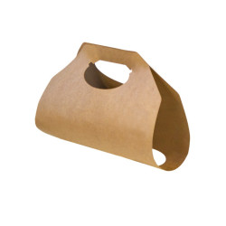 Porte gobelets kraft - 2 compartiments 385x222mm - 50 unités