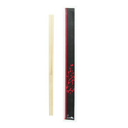 Baguette bois emballée par paire 20,3 cm - 100 unités