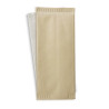 Pochette papier crème pour couverts avec serviette blanche 11 x 25 cm - 500 unités