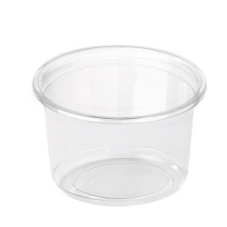 Pot Deli rond PET transparent 350 ml Diam: 11,7 cm 11,7 x 5,5 cm - 50 unités