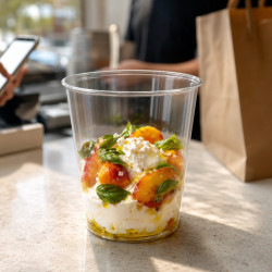 Pot Deli rond PET transparent 960 ml Diam: 11,7 cm 11,7 x 14 cm - 25 unités