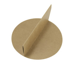 Diviseur 2 parties en carton brun 130x H61 mm - 360 unités