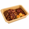 Barquettes GN 1/2 scellables en carton 325x265mm H48mm 3 160ml - 50 unités
