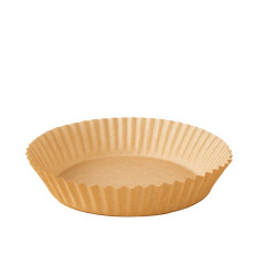 Moule à friture rond kraft sans trous  H45mm - 100 unités