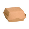 Boîte burger carton kraft brun 11 x 10 x 8 cm - 75 unités