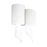 Bobine d'essuyage blanc 2 plis à devidage central Diam: 20 cm 21 x 19 cm - 6 unités