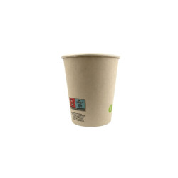 Gobelet en fibres de bambou avec laminage PE  - 180 ml - 7,4 cm x 5,1 cm x 7,9 cm. - 50 unités