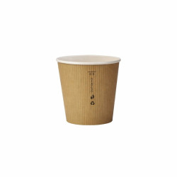 Gobelet Carton Pla "Nature Cup"  - 120 ml - 6.2 cm x 6 cm x 6 cm - 50 unités